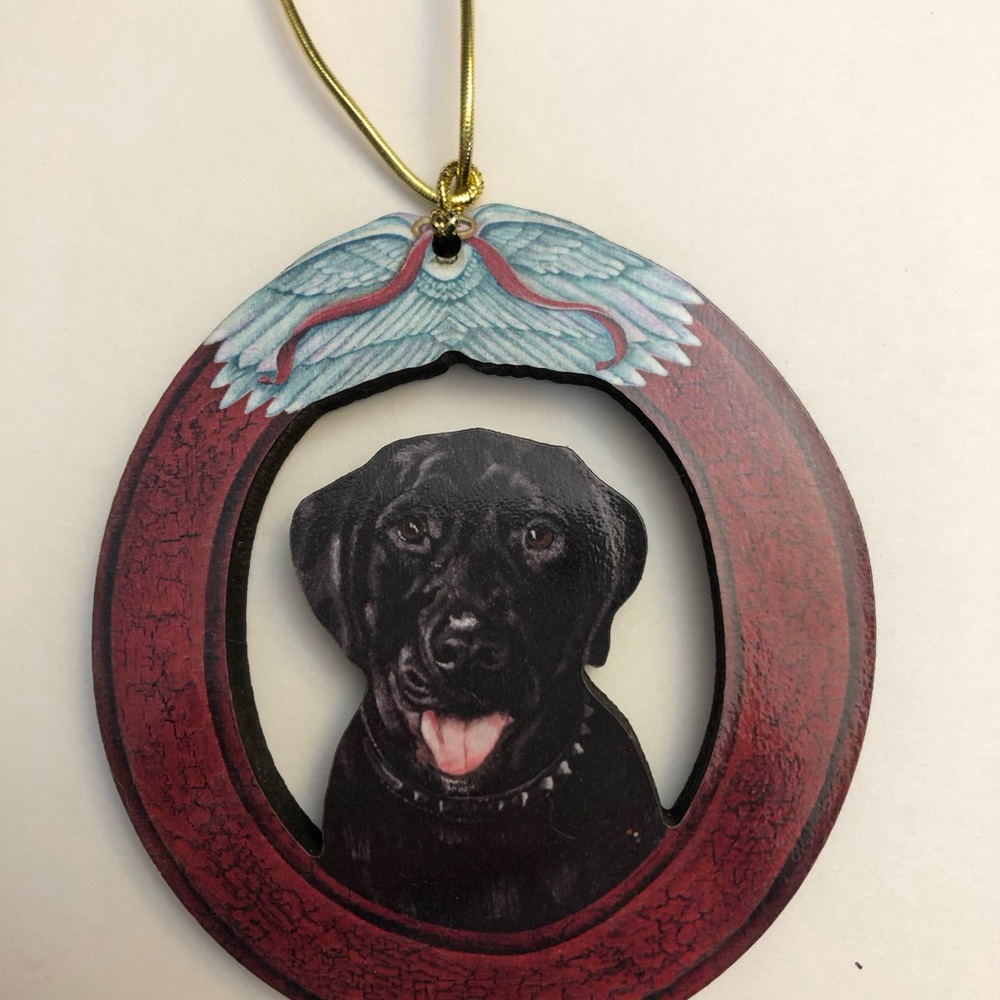 Black Lab Angel Ornament Labrador Retriever Pet Loss